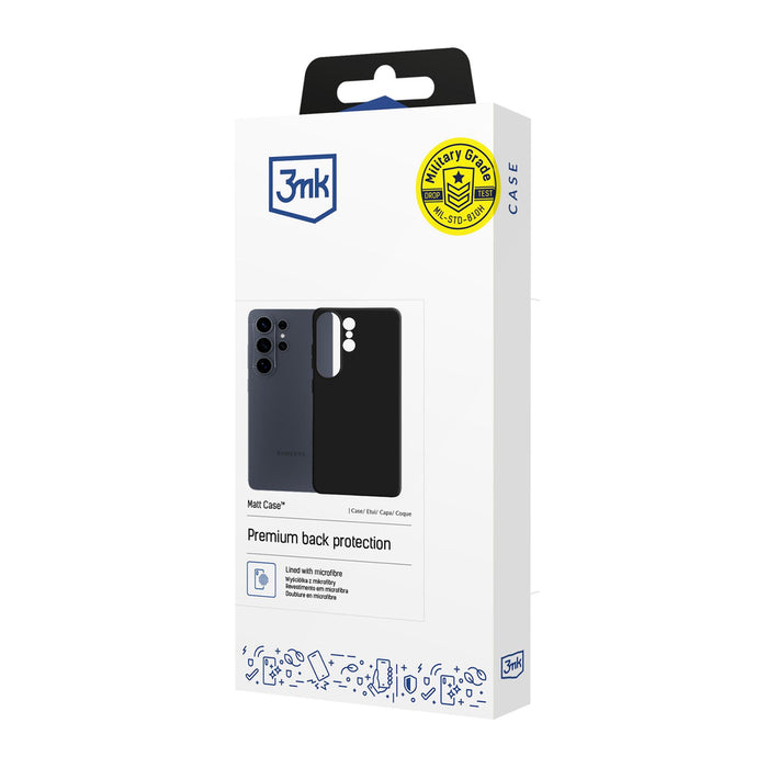 3mk Matt Case for Samsung Galaxy S26 Ultra - Matte Black