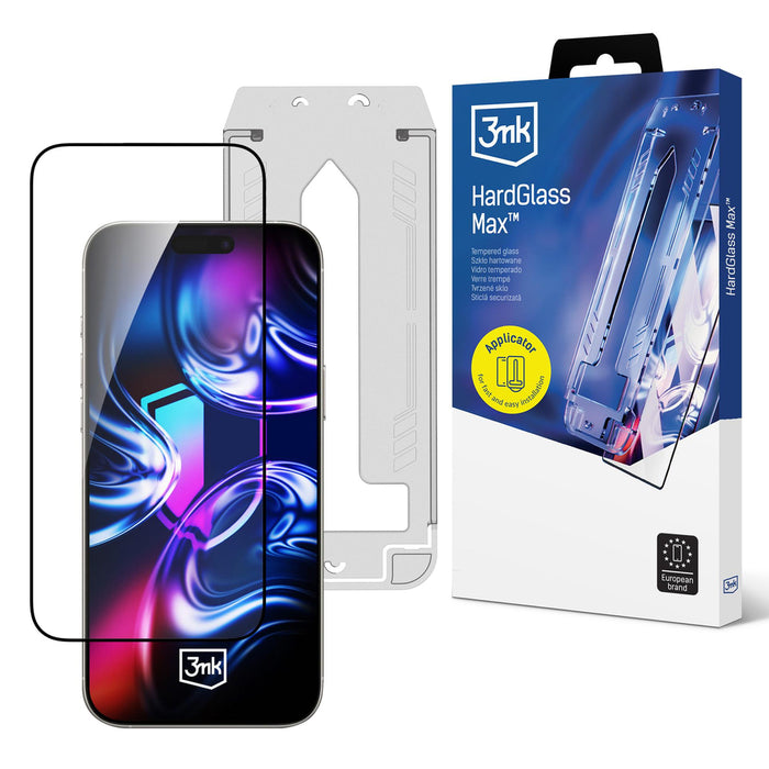3mk Hardglass Max Tempered Glass for iPhone 16 Pro / 17