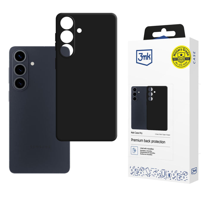 3mk Matt Case Pro for Samsung Galaxy S26+ - matte black
