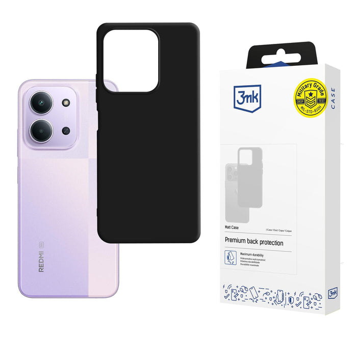 3mk Matt Case for Xiaomi Redmi 15C 4G / 5G (173mm) - black