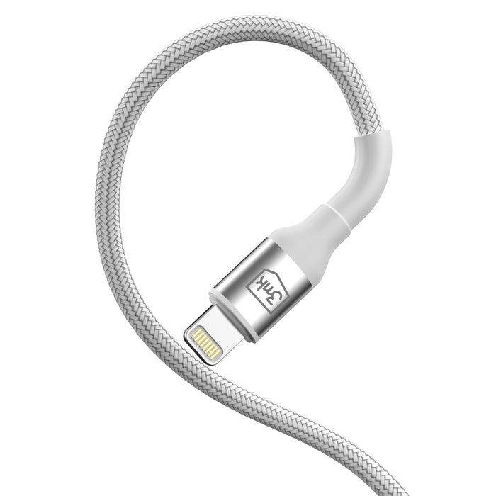 3mk Hyper Cable N-SERIES USB-C / Lightning 1m 9V/2A 20W / white