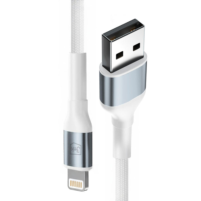 3mk 3mk Cable 3mk Hyper Cable N-SERIES USB-A / Lightning 2m 5V/2.4A 12W / white