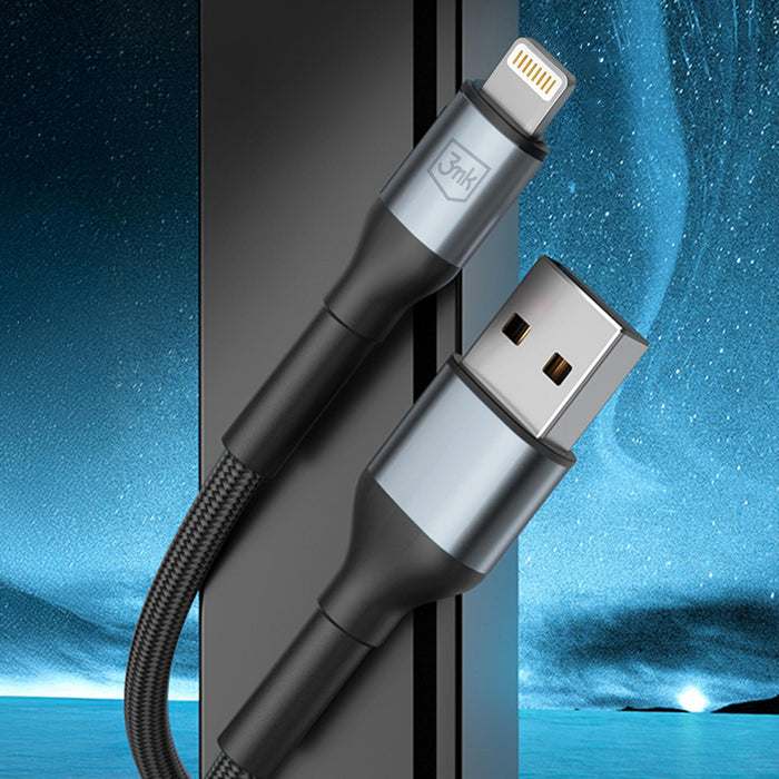 3mk Hyper Cable 3mk Hyper Cable N-SERIES USB-A / Lightning 1m 5V/2.4A 12W / black