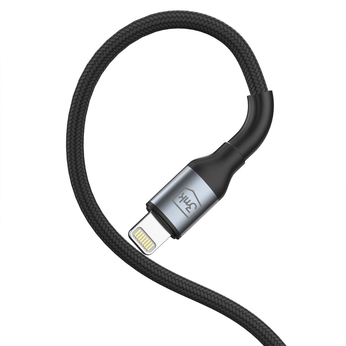 3mk Hyper Cable 3mk Hyper Cable N-SERIES USB-A / Lightning 1m 5V/2.4A 12W / black