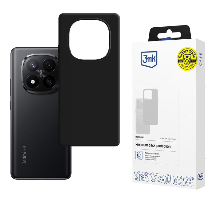 3mk Matt Case for Xiaomi Redmi Note 15 Pro+ 5G - matte black