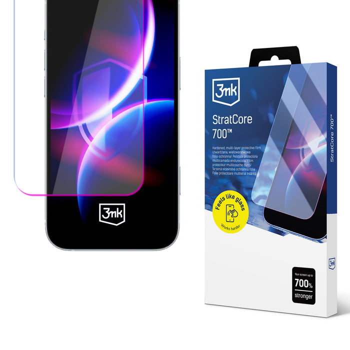 Hardened multi-layer protective film 3mk StratCore700 for iPhone 15 Pro Max