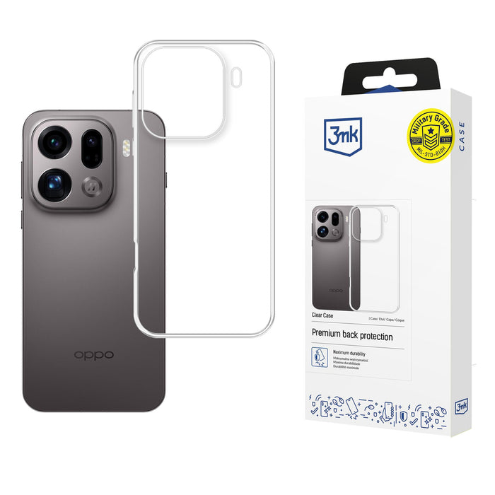 3mk Clear Case for Oppo Find X9 Pro - transparent