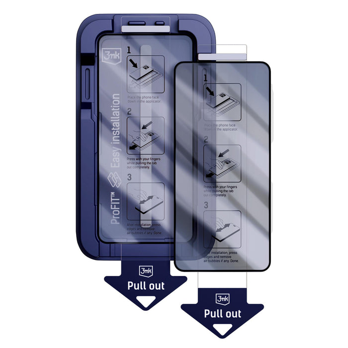 9H tempered glass with 3mk HardGlass Max Privacy filter for Samsung Galaxy S26+