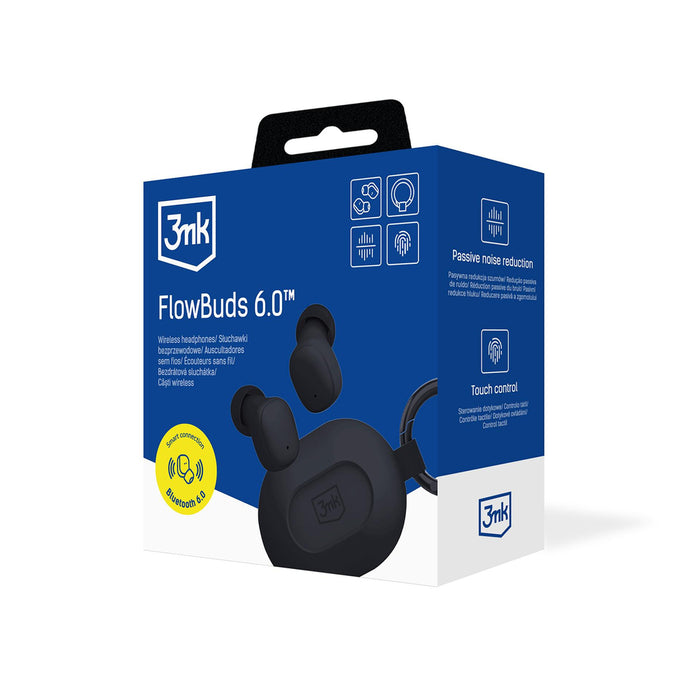 TWS 3mk FlowBuds 6.0 Wireless Headphones - Black