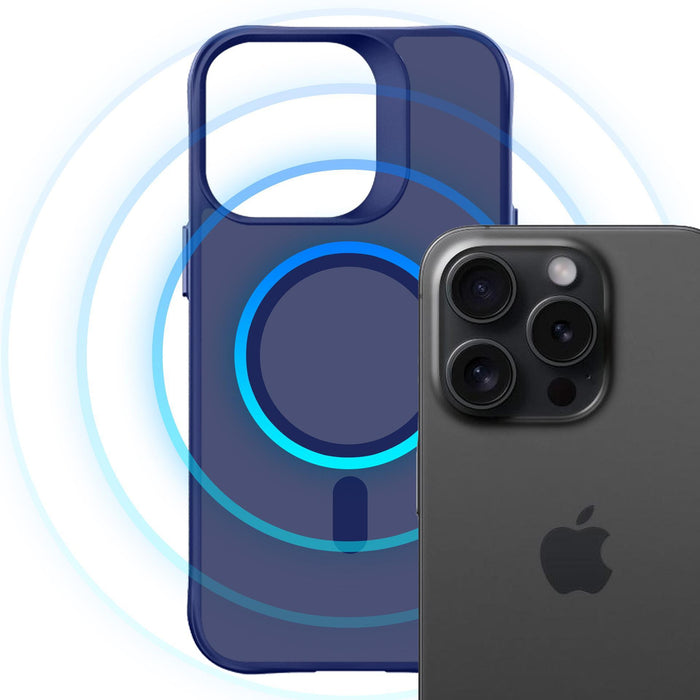 3mk Smoke MagCase for iPhone 16 Pro Max - Blue-Translucent