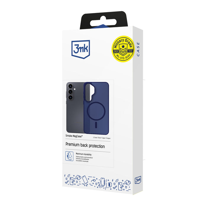 3mk Smoke MagCase for iPhone 17 - Blue-Translucent
