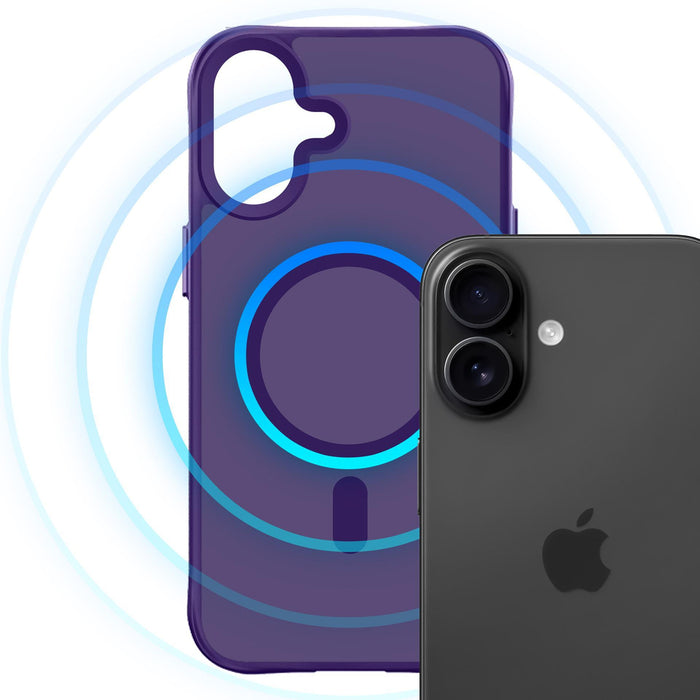 3mk Smoke MagCase for iPhone 16 - purple-translucent