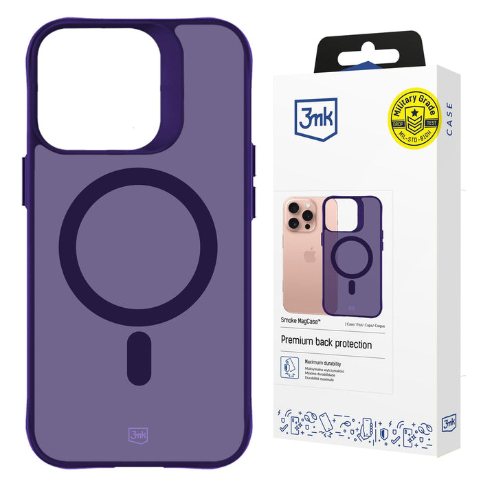3mk Smoke MagCase for iPhone 16 Pro - Purple