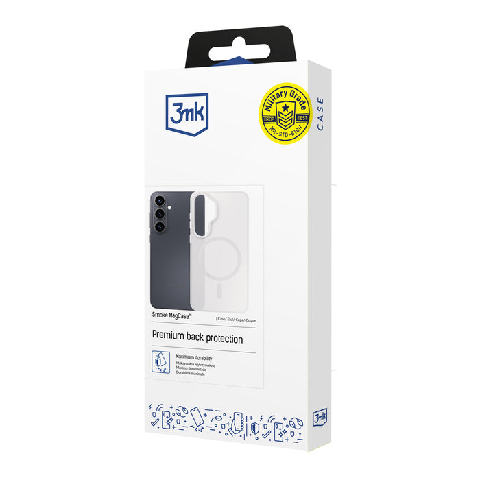 3mk Smoke MagCase for iPhone 17 Pro - White-Translucent