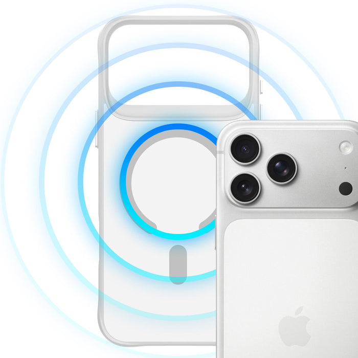 3mk Smoke MagCase for iPhone 17 Pro Max - White-Translucent