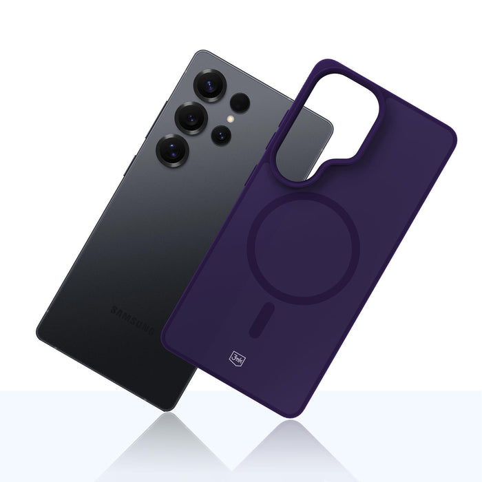 3mk Smoke MagCase for Samsung Galaxy S25 Ultra - Purple-Translucent