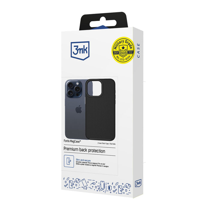 3mk Fortis MagCase for iPhone 15 Pro - Black