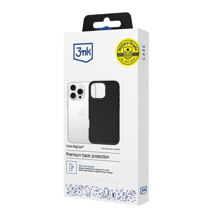 3mk Fortis MagCase for iPhone 16 Pro - Black