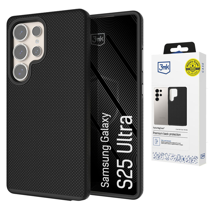 3mk Fortis MagCase for Samsung Galaxy S25 Ultra - Black