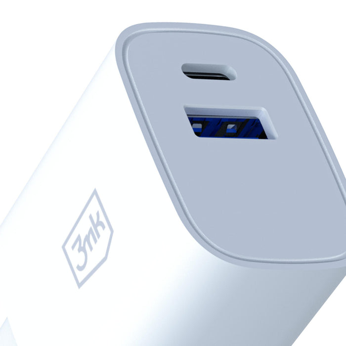 3mk FlowPower 30W 1A1C PD 3.0 QC4+ Wall Charger - White