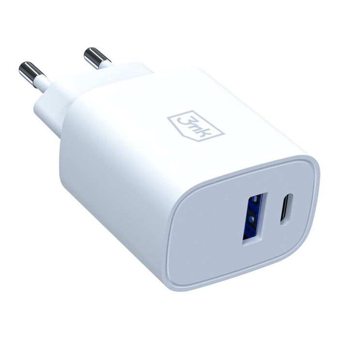 3mk FlowPower 30W 1A1C PD 3.0 QC4+ Wall Charger - White