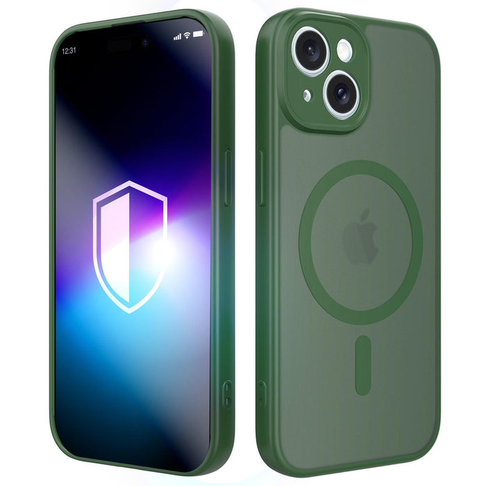3mk Misty MagCase for iPhone 15 - green