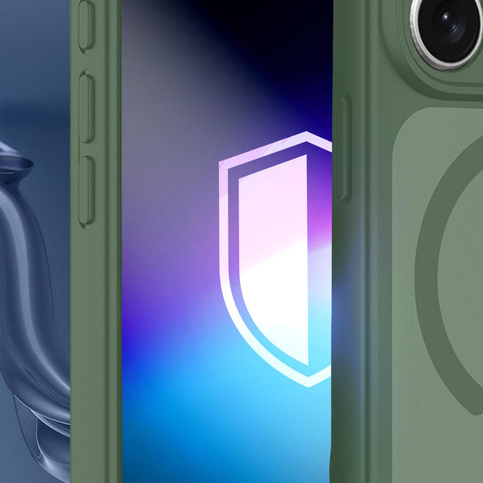 3mk Misty MagCase for iPhone 15 - green