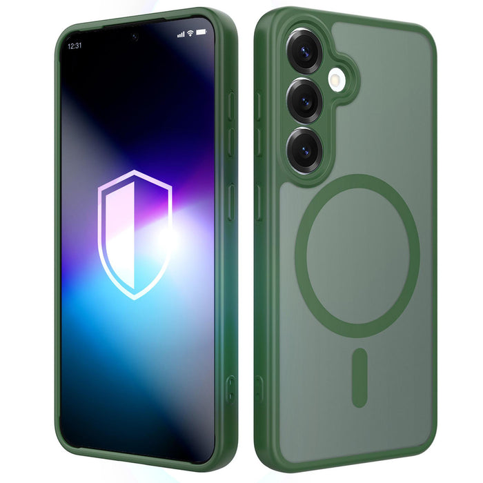 3mk Misty MagCase for Samsung Galaxy S25 - green