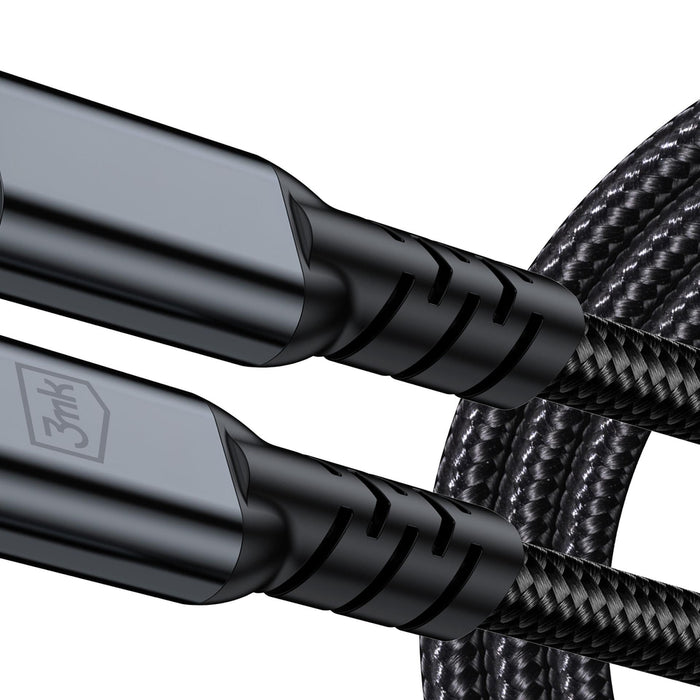 3mk Hyper Cable N-SERIES USB-C / USB-C Thunderbolt 4 2m 48V / 5A 40Gb/s 240W 8K60Hz - black