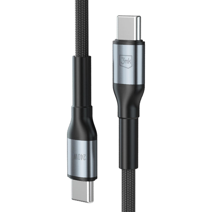 3mk Hyper Cable N-SERIES USB-C / USB-C 1m PD 3.0 QC 3.0 48V / 5A 240W - black