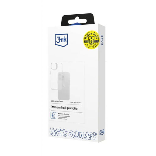 3mk Satin Armor Case+ for Apple iPhone 16e / SE 4 - transparent - *Kategoria tymczasowa<<<HurtelXML
