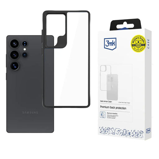 3mk Satin Armor Case+ for Samsung Galaxy S25 Ultra - Transparent - *Kategoria tymczasowa<<<HurtelXML