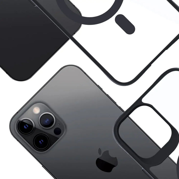 3mk Satin Armor MagCase with MagSafe for iPhone 12 Pro Max - Clear with Black Frame - *Kategoria tymczasowa<<<HurtelXML
