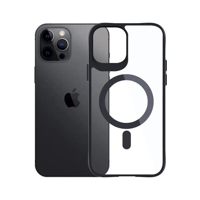 3mk Satin Armor MagCase with MagSafe for iPhone 12 Pro Max - Clear with Black Frame - *Kategoria tymczasowa<<<HurtelXML