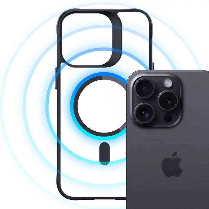 3mk Satin Armor MagCase with MagSafe for iPhone 13 Pro - Clear with Black Frame - *Kategoria tymczasowa<<<HurtelXML