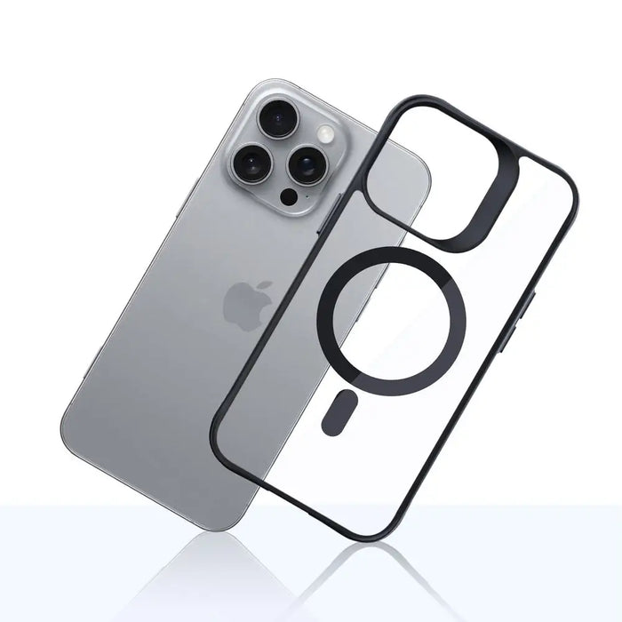 3mk Satin Armor MagCase with MagSafe for iPhone 16 Pro - Clear with Black Frame - *Kategoria tymczasowa<<<HurtelXML