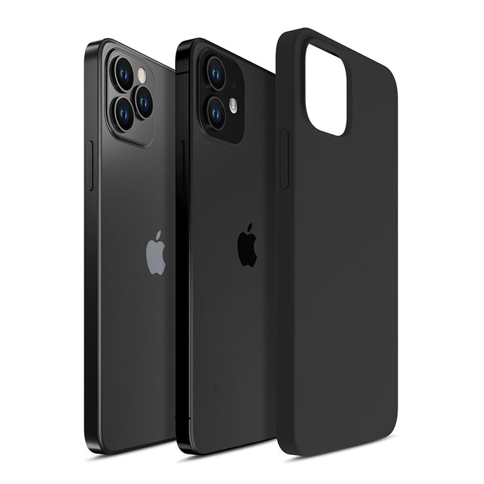 3mk Silicone Case for iPhone 12 / iPhone 12 Pro - black - *Kategoria tymczasowa<<<HurtelXML