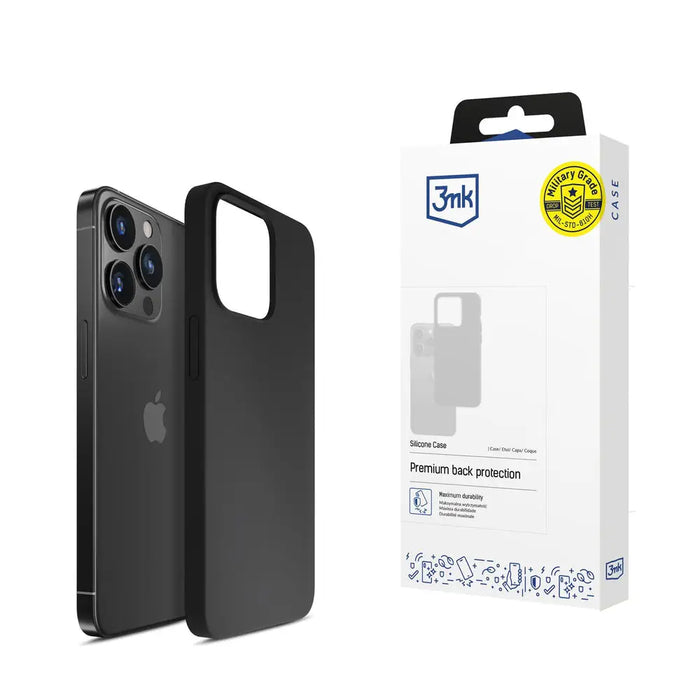 3mk Silicone Case for iPhone 16 Pro Max - Black - *Kategoria tymczasowa<<<HurtelXML