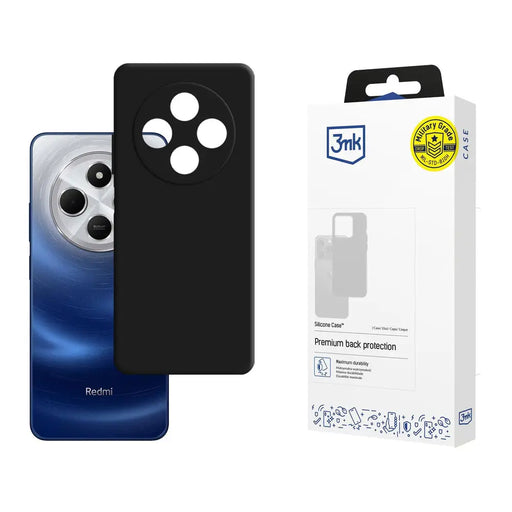 3mk Silicone Case for Xiaomi Redmi 14C / Xiaomi Redmi A4 5G - Black - *Kategoria tymczasowa<<<HurtelXML