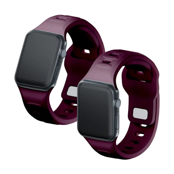 3mk Silicone Watch Strap for Apple Watch 38 / 40 / 41 mm - Burgundy - *Kategoria tymczasowa<<<HurtelXML