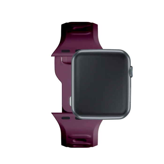 3mk Silicone Watch Strap for Apple Watch 42 / 44 / 45 / 49 mm - Burgundy - *Kategoria tymczasowa<<<HurtelXML