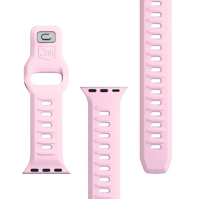 3mk Silicone Watch Strap for Apple Watch 42 / 44 / 45 / 49 mm - pink - *Kategoria tymczasowa<<<HurtelXML
