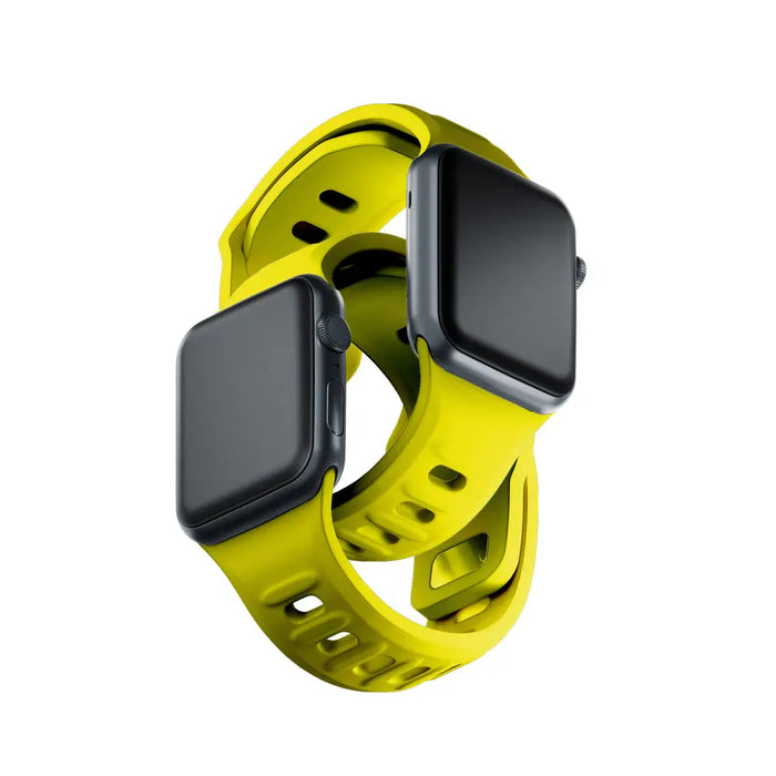 3mk Silicone Watch Strap for Apple Watch 42 / 44 / 45 / 49 mm - yellow - *Kategoria tymczasowa<<<HurtelXML