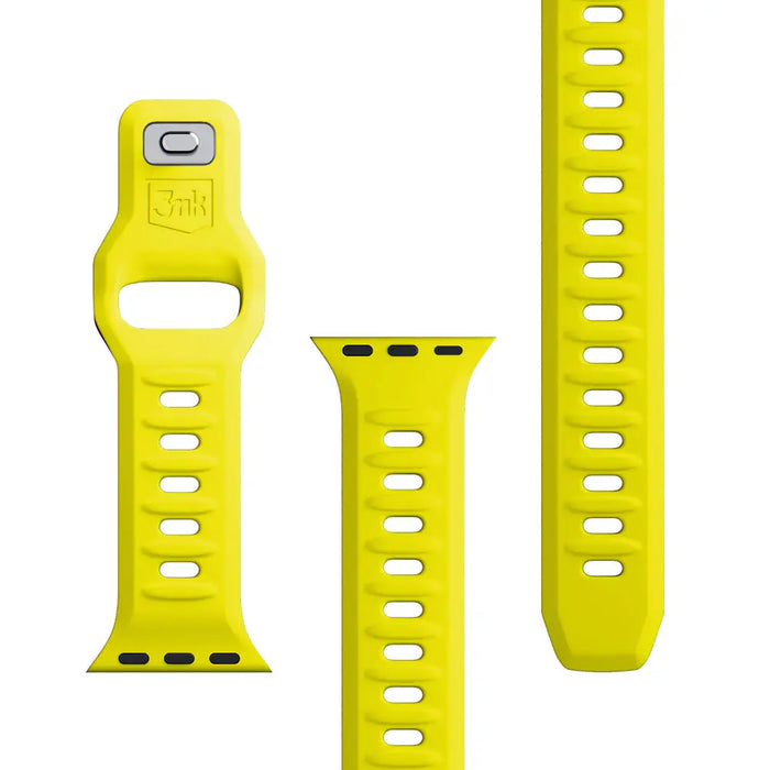 3mk Silicone Watch Strap for Apple Watch 42 / 44 / 45 / 49 mm - yellow - *Kategoria tymczasowa<<<HurtelXML