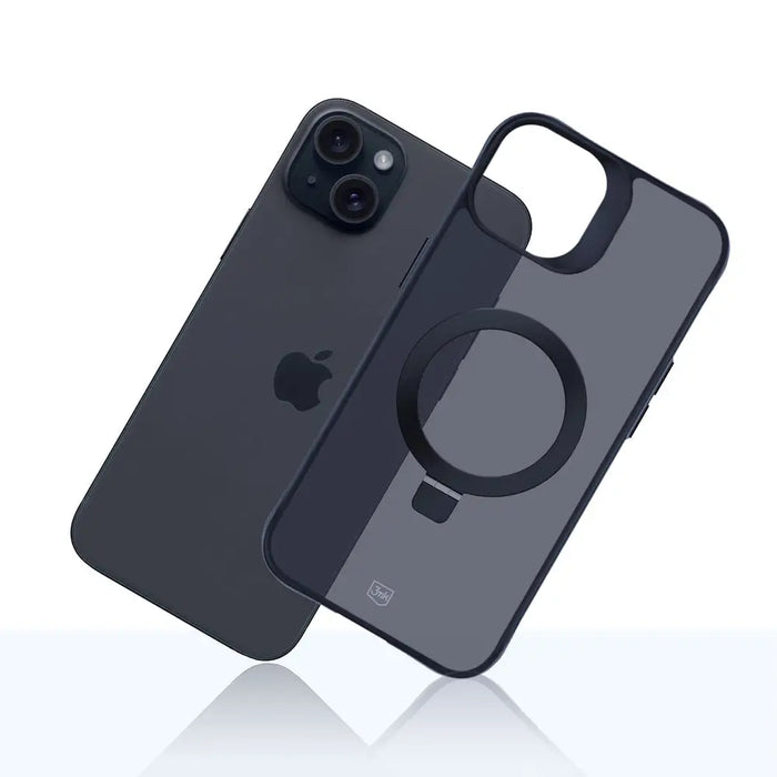 3mk Smoke Case Mag&Stand for Apple iPhone 15 plus - black - *Kategoria tymczasowa<<<HurtelXML