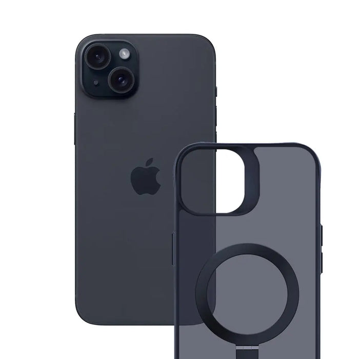 3mk Smoke Case Mag&Stand for Apple iPhone 15 plus - black - *Kategoria tymczasowa<<<HurtelXML