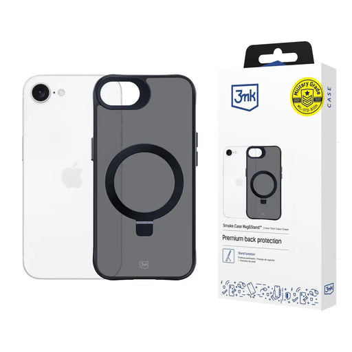 3mk Smoke Case Mag&Stand for Apple iPhone 16E - black - *Kategoria tymczasowa<<<HurtelXML