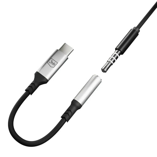 3mk USB-C adapter - 3.5 mm minijack - silver - *Kategoria tymczasowa<<<HurtelXML