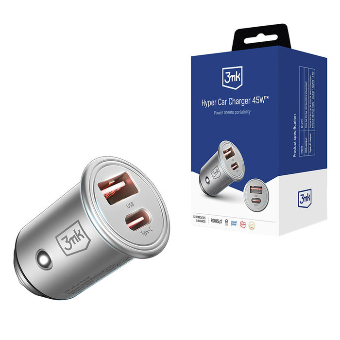 Accessories - 3mk Hyper Car Charger 45W
