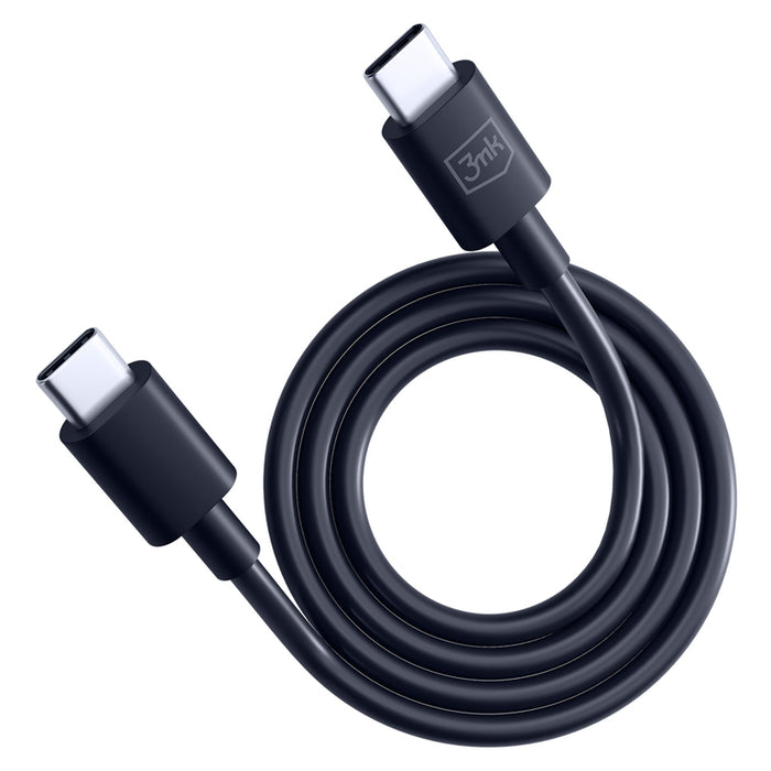 3mk Hyper Cable USB-C / USB-C 100W 1.2m - Black
